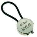 Round Disc with Leather Cord - PERSONALIZED
