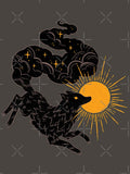 Black Wolf Eclipse by michelledraws Unisex T-shirt, Sweatshirt, Hoodie, Long Sleeve Tee