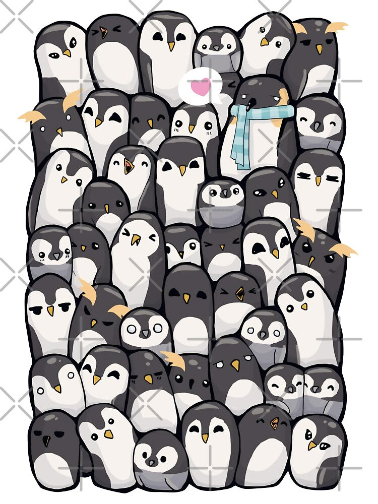 many penguins by MangaCortaTees Unisex T-shirt, Sweatshirt, Hoodie, Long Sleeve Tee